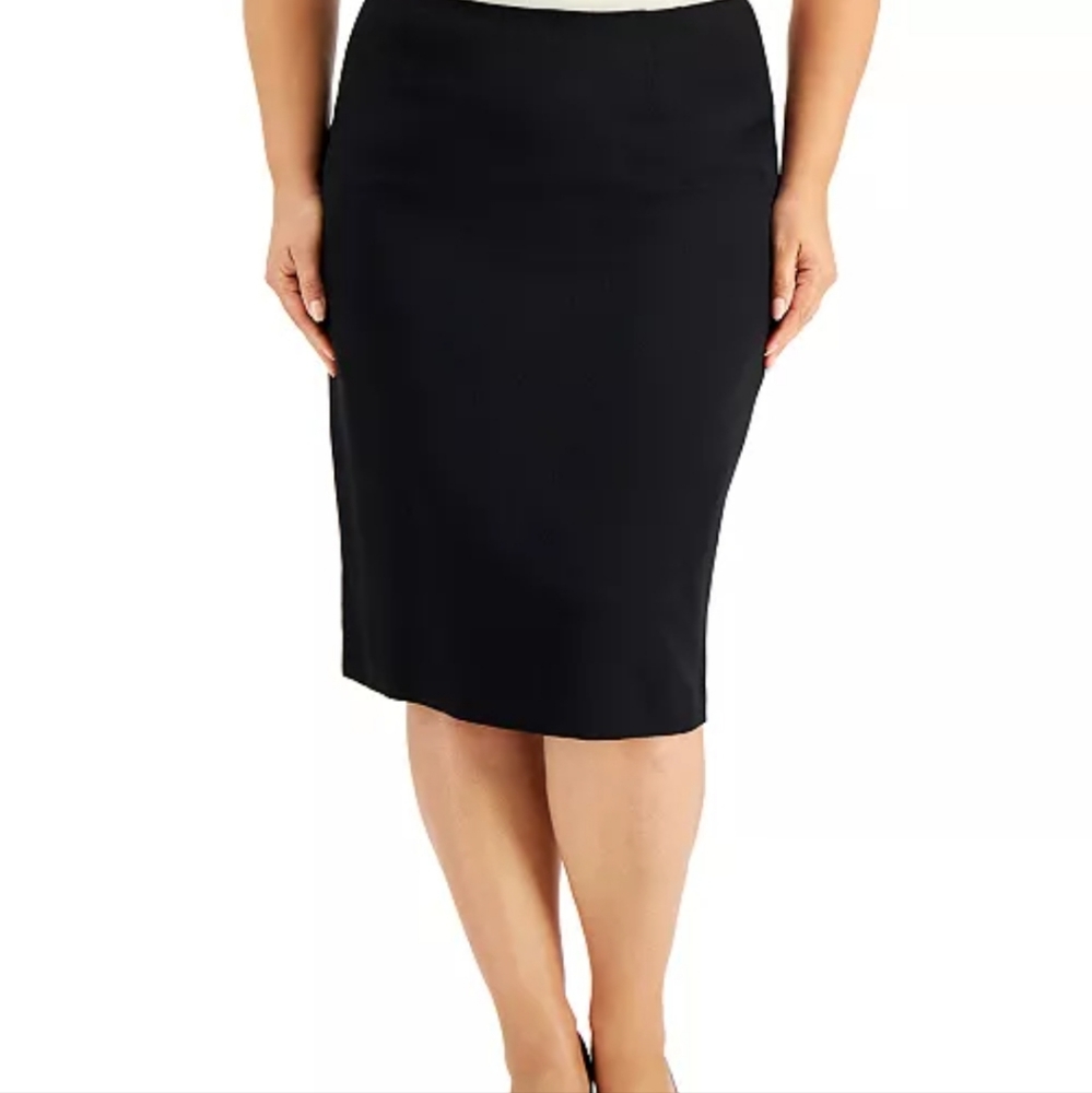 Kasper Plus Size Skimmer Skirt